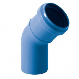 Коліно каналізаційне безшумне Valsir Triplus Ø75x45° (VS0650435)