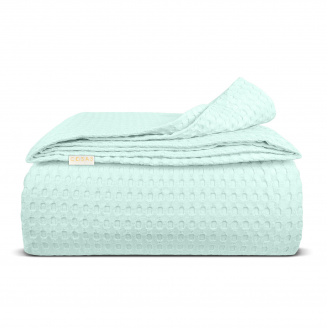Плед покривало COSAS Mint Waffle Weave 75x95 см М'ятний