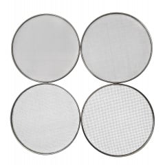 Набір сит для борошна One Chef 23.5 см 4 сітки Сталевий (111040) Бровари