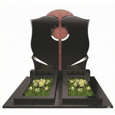 Подвійний фігурний пам'ятник із відмосткою