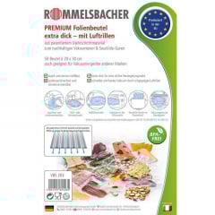 Вакуумні пакети Rommelsbacher VBS 203 (20x30 см, 50шт), термостійкі, багаторазові Івано-Франківськ