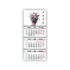 Квартальный настенный календарь Vivay 2026 Салон красоты 30x65 см Разноцветный (hub_8u5l5m)