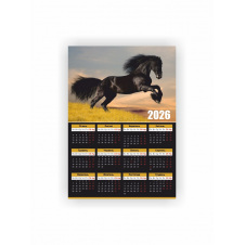 Календар-плакат Vivay 2026 Рік коня А3 Різнокольоровий (hub_d644e5)