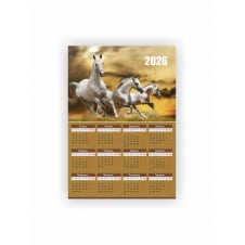 Календар-плакат Vivay 2026 Рік коня А3 Різнокольоровий (hub_wi3vjs)