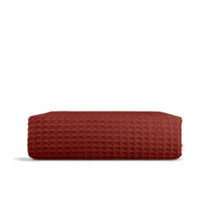 Рушник вафельний COSAS Ruby Greek Waffle 115x100 см Бордовий