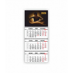 Квартальний настінний календар Vivay 2026 Масажний кабінет 30x65 см Різнокольоровий (hub_p357j6) Київ