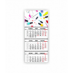 Квартальный настенный календарь Vivay 2026 Салон красоты 30x65 см Разноцветный (hub_6hmuon) Киев