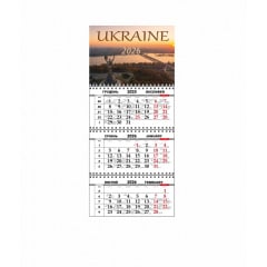 Квартальний настінний календар Vivay 2026 Україна 30x65 см Різнокольоровий (hub_oe2zig) Виноградів