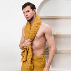 Рушник вафельний COSAS Curcuma Greek Waffle 45x90 см Золотистий Київ