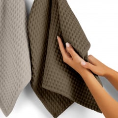 Полотенце вафельное COSAS Mousse Greek Waffle 115x200 см Шоколадный Ладан