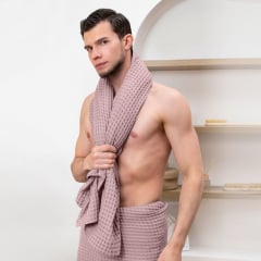 Рушник вафельний COSAS Sakura Greek Waffle 50x70 см Рожевий Нововолинськ