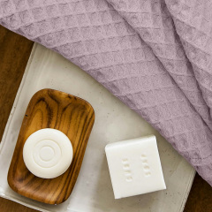 Рушник вафельний COSAS Laurel Greek Waffle 115x150 см Ліловий Оріхів