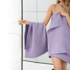 Рушник вафельний COSAS Lavander Greek Waffle 115x180 см Лавандовий Київ