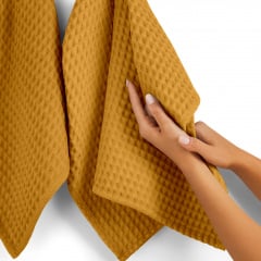 Рушник вафельний COSAS Curcuma Greek Waffle 30x30 см Золотистий Київ