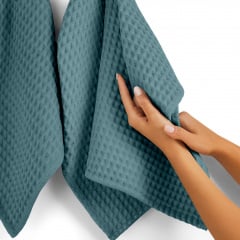 Рушник вафельний COSAS Olympic Greek Waffle 75x130 см Бірюзовий Київ