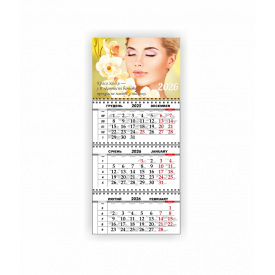 Квартальний настінний календар Vivay 2026 Салон краси 30x65 см Різнокольоровий (hub_x0u8y0)