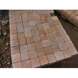 Бруківка пиляна з піщаника окатана 10*10*3