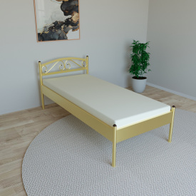Ліжко Tobi Sho VERONA-1 односпальне металеве 200X90 Золотий