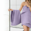 Рушник вафельний COSAS Lavander Greek Waffle 65x120 см Лавандовий Новомиколаївка