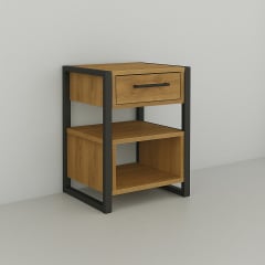 Тумба для передпокою Tobi Sho Степ ЛТ-8 у стилі Лофт з шухлядою, 460х350х600 мм Файєрвуд Київ