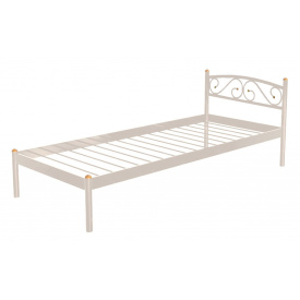 Ліжко односпальне металеве Метакам VERONA-1 200X80 Бежевий