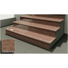 Гранітні сходинки новоданилівські червоні