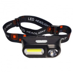 Фонарь налобный аккумуляторный BL-1084 с красным светом 8920 Black Киев