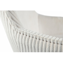 Стілець обідній зі спинкою Лінн М-240 з підлокітниками, для їдальні, кухні, кафе, салону, вельвет Білий антик/білий, 850х580х580 мм Київ