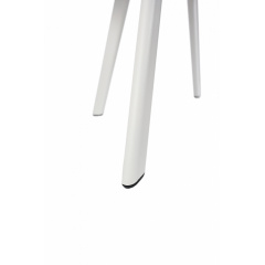 Стілець обідній з підлокітниками та спинкою Осло М-235, для кухні, їдальні, фактурна тканина Ніжно-білий/білий, 850х600х610 мм Київ