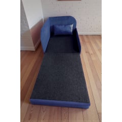 Крісло-ліжко дитяче Tobi Sho Діксі м'яке розкладне правостороннє велюр Fiore Navy, 950х750х700 мм Київ