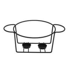 Марміт керамічний на підставці 24х21х8 см 1,5л Kamille KM-6425 чорний Київ