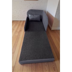 Крісло-ліжко дитяче Tobi Sho Діксі м'яке розкладне лівостороннє велюр Fiore Grafit, 950х750х700 мм Київ