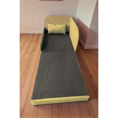 Крісло-ліжко дитяче Tobi Sho Діксі м'яке розкладне лівостороннє велюр Fiore Sunny, 950х750х700 мм Київ