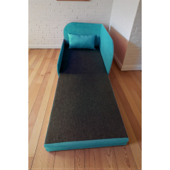 Крісло-ліжко дитяче Tobi Sho Діксі м'яке розкладне лівостороннє велюр Fiore Atlantic, 950х750х700 мм Київ