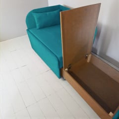 Крісло-ліжко дитяче Tobi Sho Діксі м'яке розкладне лівостороннє велюр Fiore Atlantic, 950х750х700 мм Київ