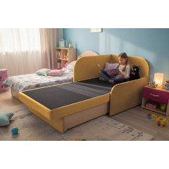 Крісло-ліжко дитяче Tobi Sho Діксі м'яке розкладне правостороннє велюр Fiore Sunny, 950х750х700 мм Київ