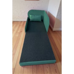 Крісло-ліжко дитяче Tobi Sho Діксі м'яке розкладне лівостороннє велюр Fiore Emerald, 950х750х700 мм Київ