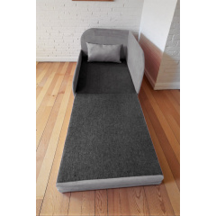 Крісло-ліжко дитяче Tobi Sho Діксі м'яке розкладне лівостороннє велюр Fiore Steel, 950х750х700 мм Київ