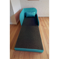 Крісло-ліжко дитяче Tobi Sho Діксі м'яке розкладне правостороннє велюр Fiore Atlantic, 950х750х700 мм Київ