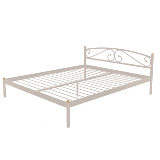 Кровать полуторная металлическая Метакам VERONA-1 200X140 Бежевый