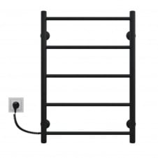 Електрична рушникосушка Kosser Драбинка Пряма 700х500/5 ЕL кноп. чорн.