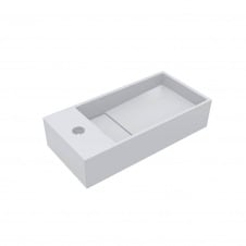 Умивальник Miraggio Toni 450 R, miramarble, білий глянцевий