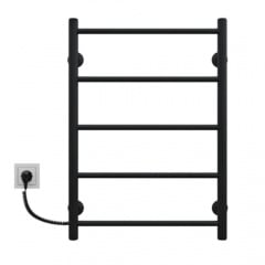 Електрична рушникосушка Kosser Драбинка Пряма 700х500/5 ЕL кноп. чорн. Нежин