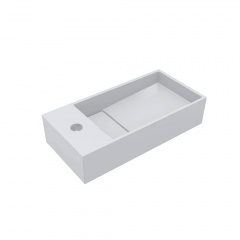 Умивальник Miraggio Toni 450 R, miramarble, білий глянцевий Михайловка