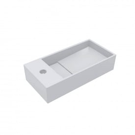 Умивальник Miraggio Toni 450 R, miramarble, білий глянцевий