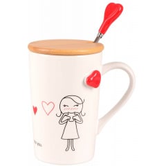 Чашка Led Love Is D 360 мл Белый (7133177) Самбор