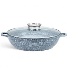 Сотейник с крышкой Edenberg 4,1 л 28 см Черно-белый EB-8041