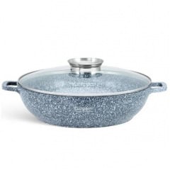 Сотейник с крышкой Edenberg 4,1 л 28 см Черно-белый EB-8041 Бровары