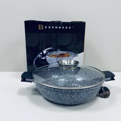 Сотейник с крышкой Edenberg 4,1 л 28 см Черно-белый EB-8041 Бровары
