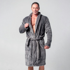 Халат чоловічий COSAS Velvet Mood S-M Графітовий (VelvetMood_man_grey_sm) Токмак